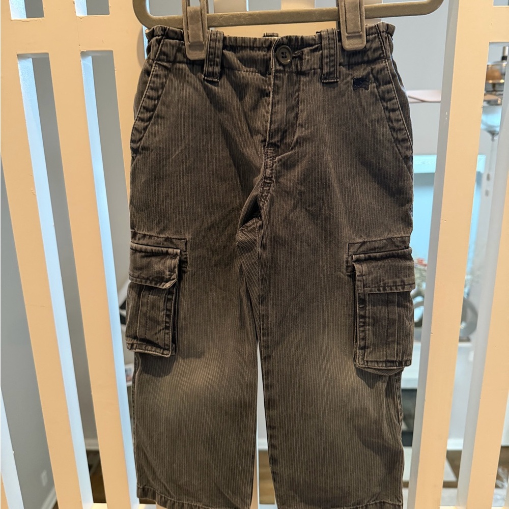 Burberry Striped Gray Pants